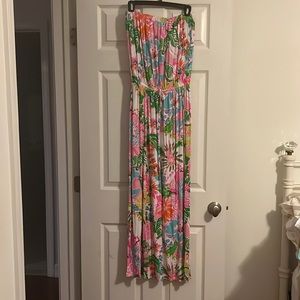 Lilly Pulitzer for Target Strapless Maxi Dress Size XL